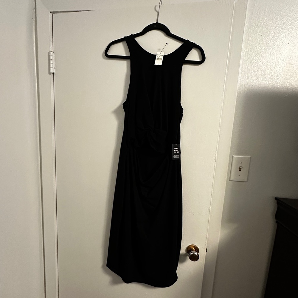 Express Black Cutout Midi Dress | NEW WITH TAGS